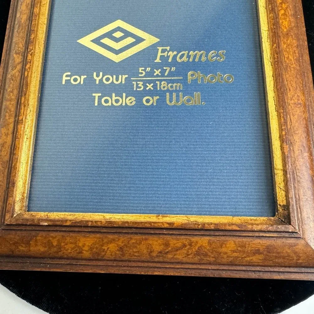 Vintage Wooden Frame with Rose